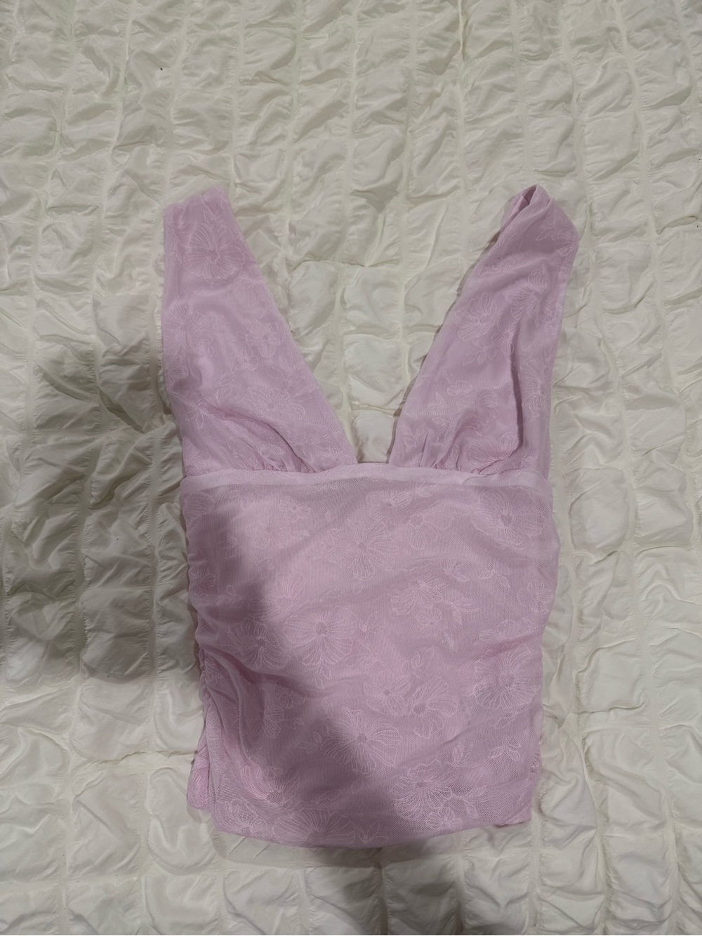 Garage Light Lavender Lace Tank Top
